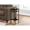 Monarch Specialties Accent Table, Side, End, Plant Stand, Square, Living Room, Bedroom, Black Laminate, Black Metal I 3278 - alternate 4